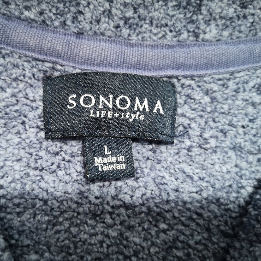 Sonoma Life & Style Ladies Size Large V-neck Purple Straight Fit Sweater - Picture 3 of 9